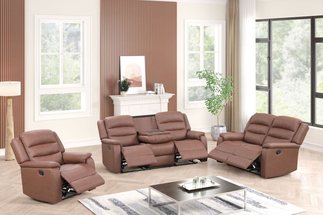 Hope Stone 3PC Reclining Set  | image 3