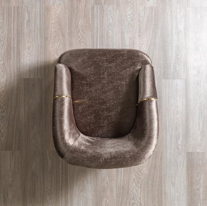 Santana Coffee Velvet Chair | image 5
