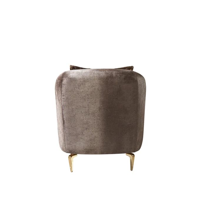Santana Coffee Velvet Chair | image 6