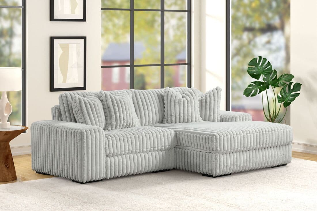 SUNDAY2 GRAY 2PC Sectional | image 1