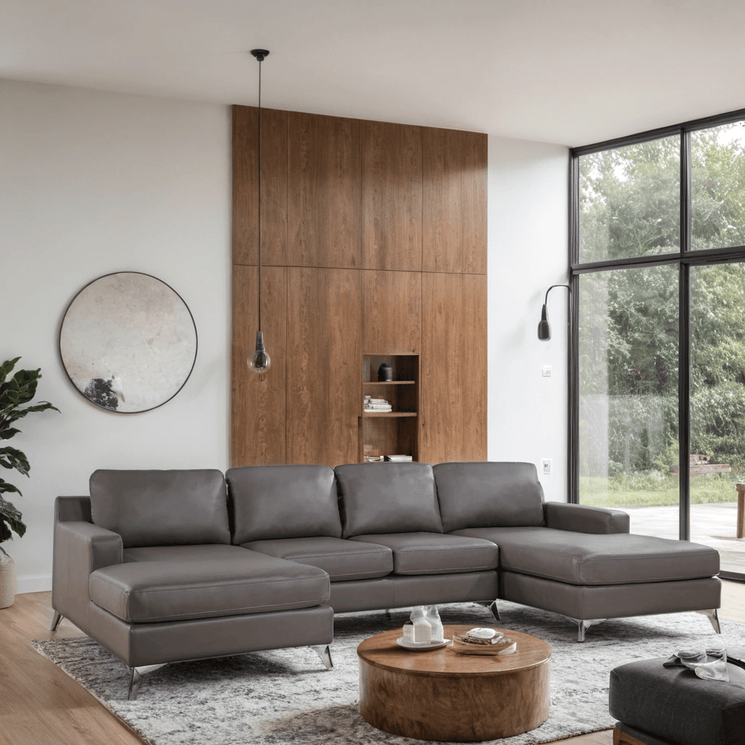 Candace Bronze Double Chaise Sectional | image 2