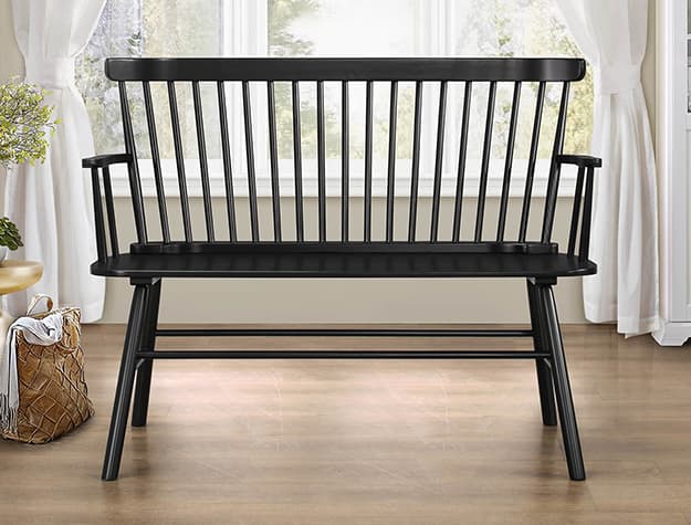 4185-BENCH JERIMIAH SPINDLEBACK BENCH | image 1