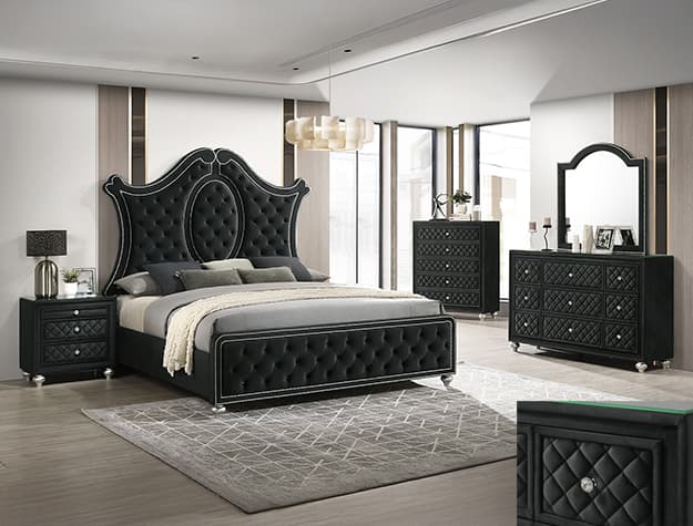 SETB2180 CAMEO PANEL BEDROOM GROUP | image 1