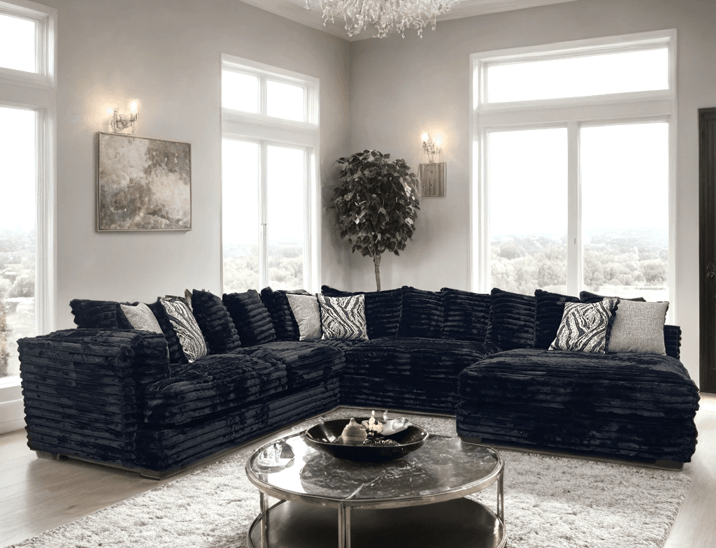 880 Black - Oversized Sectional | image 1