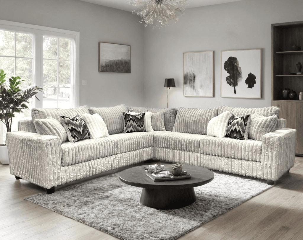 9600 - Gray Sectional (Oversized) | image 1