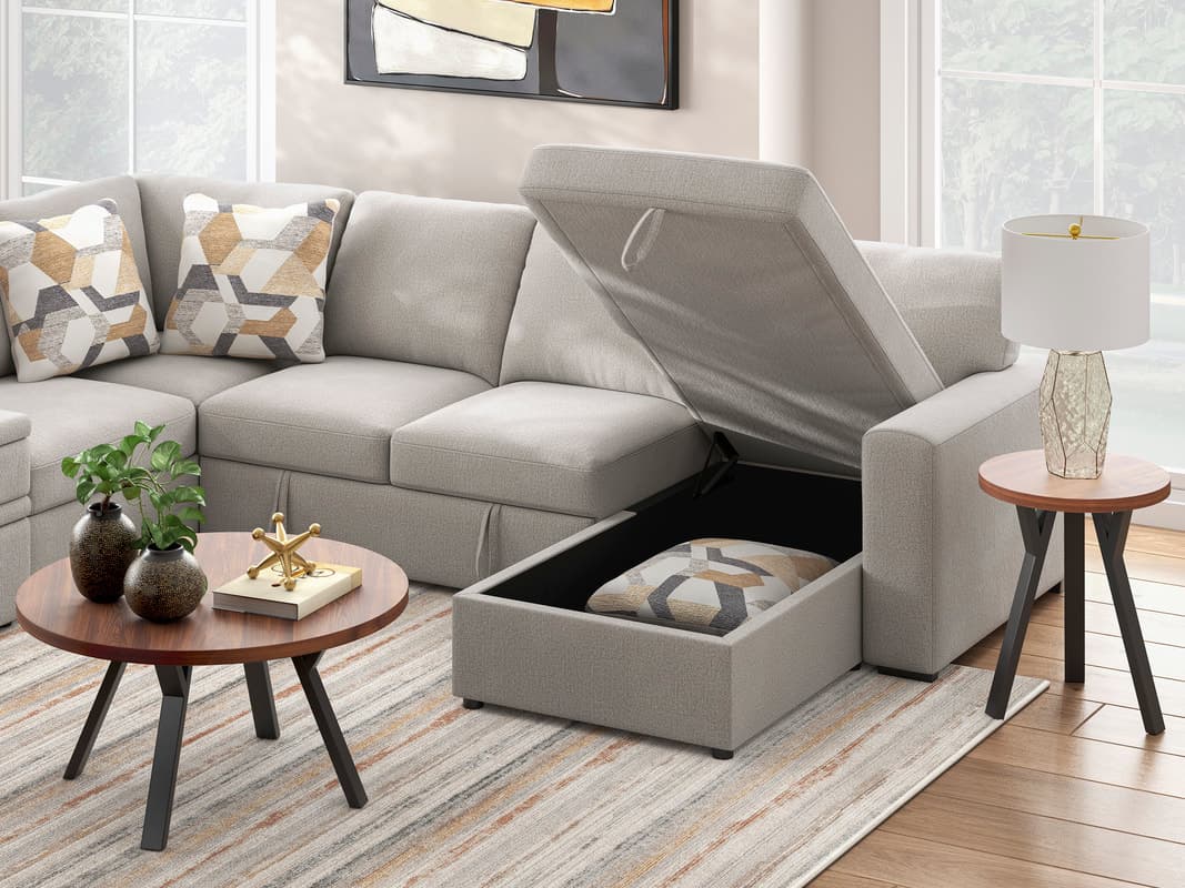 Ashley 673-05 Sectional with Pull Out | image 3