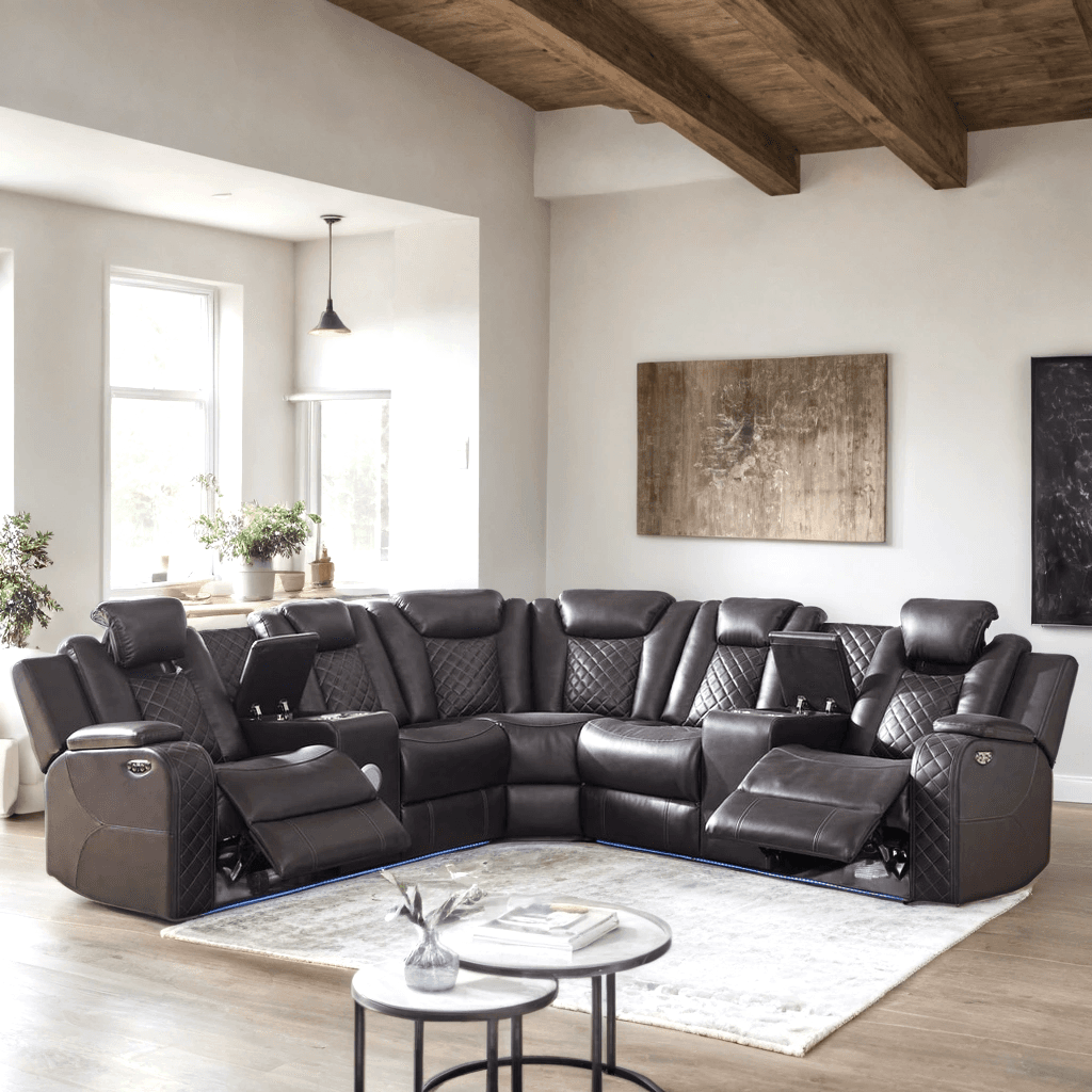 Spaceship Espresso Power Reclining Sectional | image 2