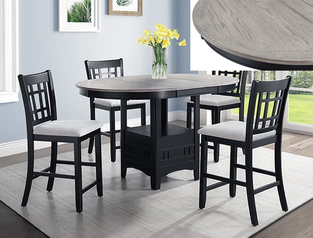 2795LG-5P HARTWELL CTR HT DINING | image 1