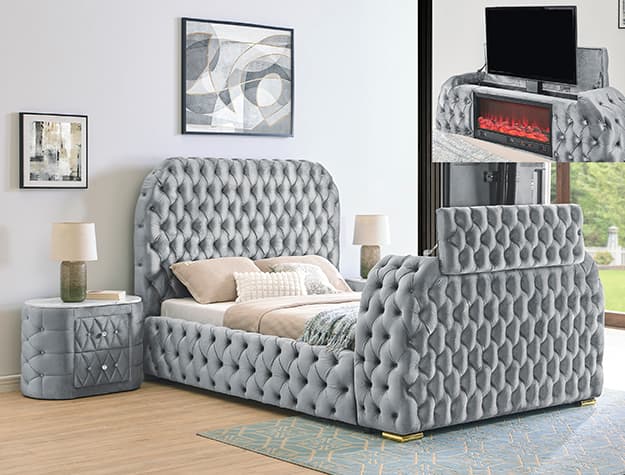 5115 NATALIA BED W/FIREPLACE,TV LIFT | image 2