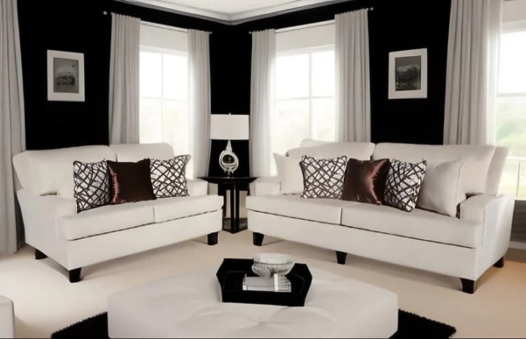 Sofa & Loveseat Barcelona Ivory (Oversized) | image 1