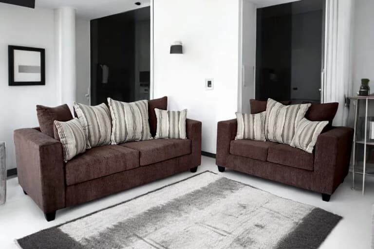 Sofa & Loveseat Luna Brown | image 1