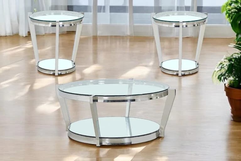 Crystal 3PC Coffee Table SET | image 1