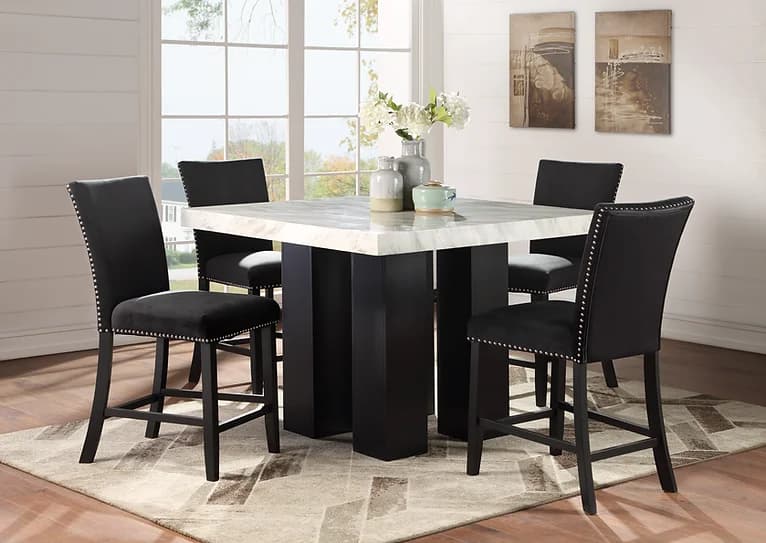 Camila 5PC Dining Set White Top | image 2