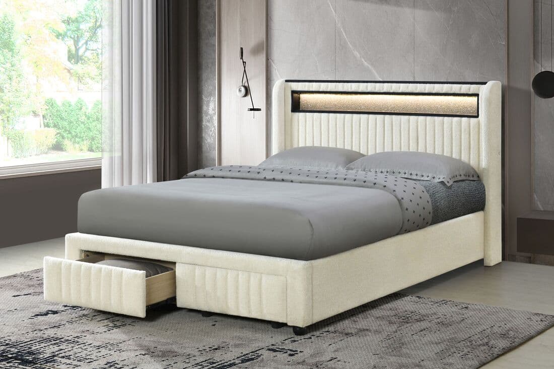 Cupid Beige Platform Bed - Twin, Full | image 2