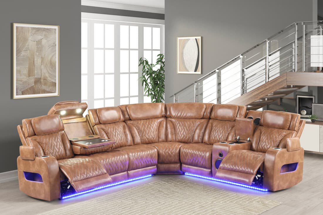Barcelona Power Reclining Sectional (Power Headrests) | image 1