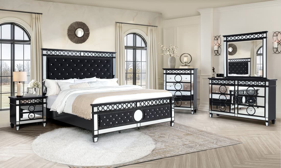 B5030 - 4pc or 5pc Bedroom Set - Queen, King | image 1