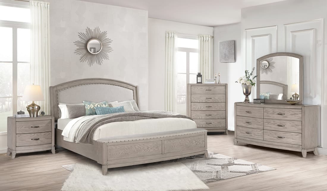 B8000 - 4pc or 5pc Bedroom Set - Queen, King | image 2