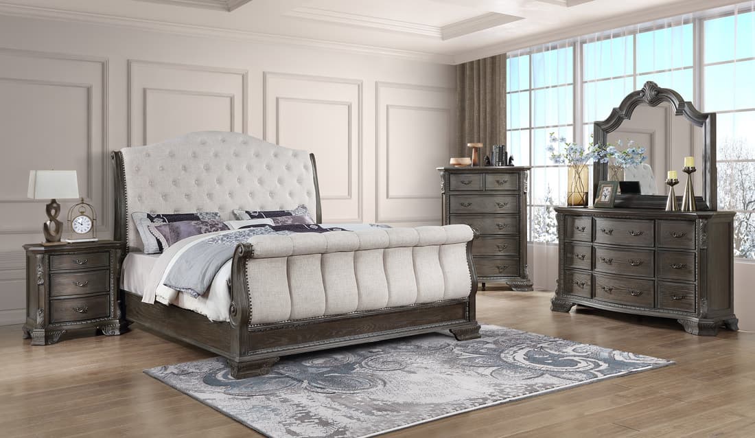 B1000 4pc or 5pc Bedroom Set - Queen , King | image 1