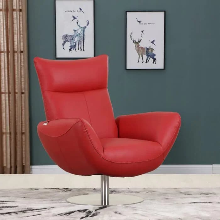 C74 Italian Top Grain Leather Chair | image 2
