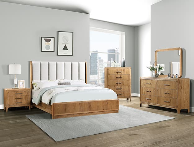 SETB1500 WESTCOTT BEDROOM GROUP-CERUSED NATU | image 1